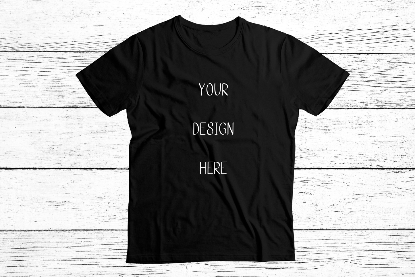 T-shirt with your design choice on regular cotton