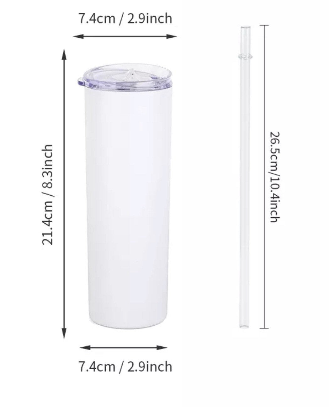 Hot! Bulk 20oz blank tumblers/sublimation ready