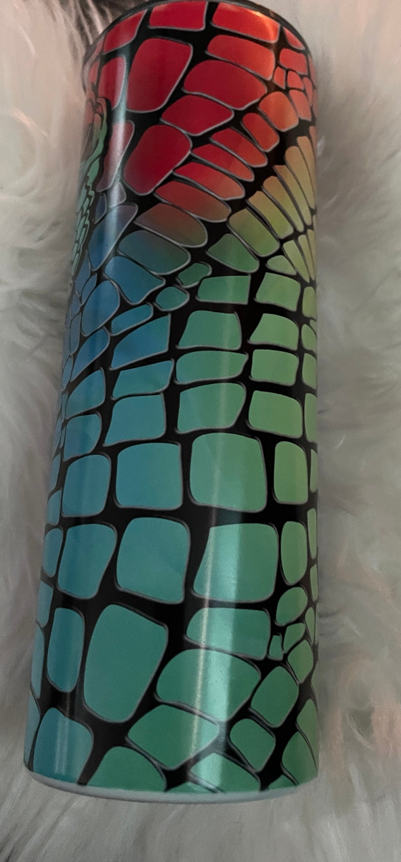 20oz Rainbow Dragon Glow in the Dark Tumbler