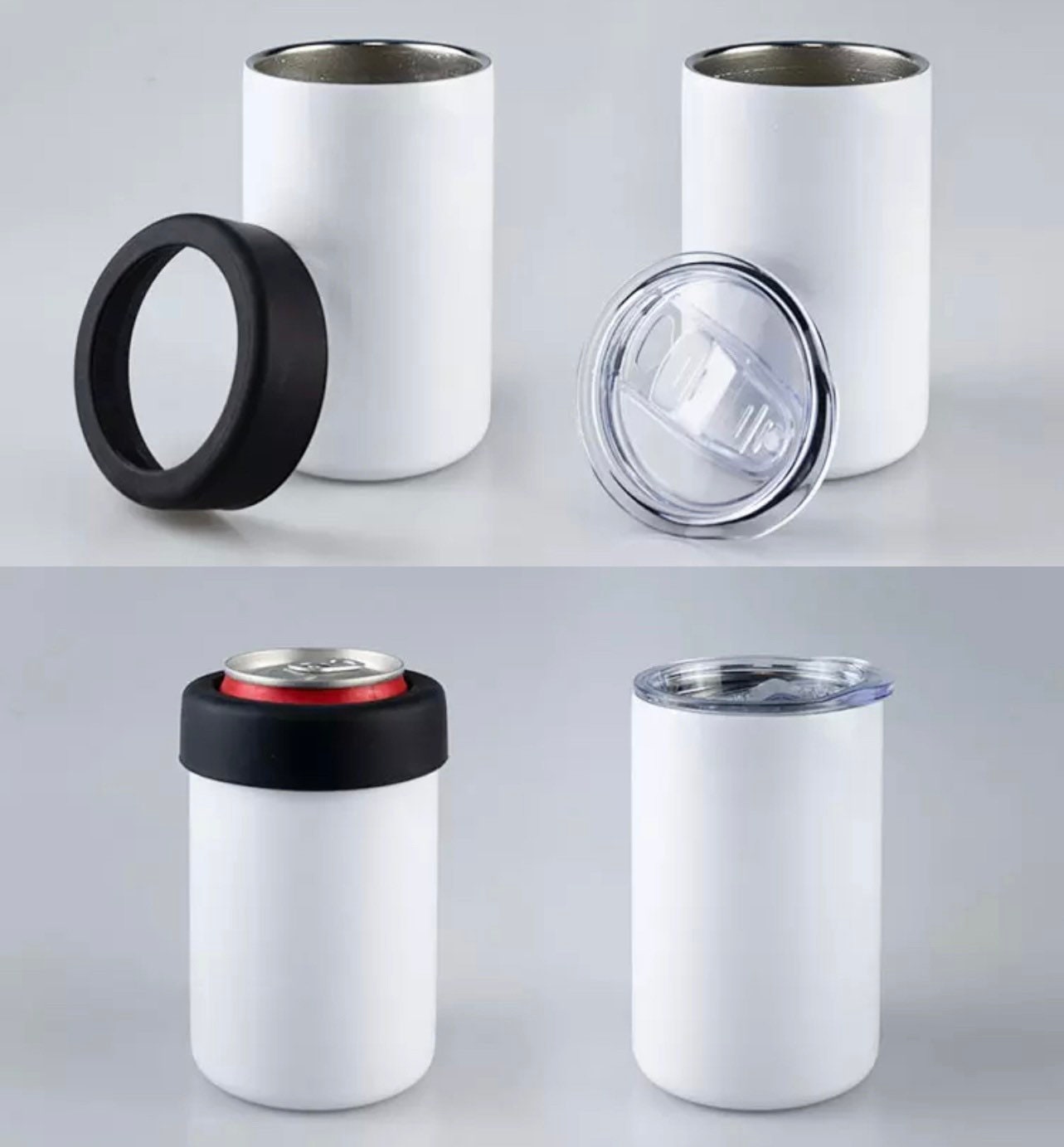 3in1 Straight 12oz Stainless Steel Beer Can Cooler/Soda Cooler/Sublimation Ready