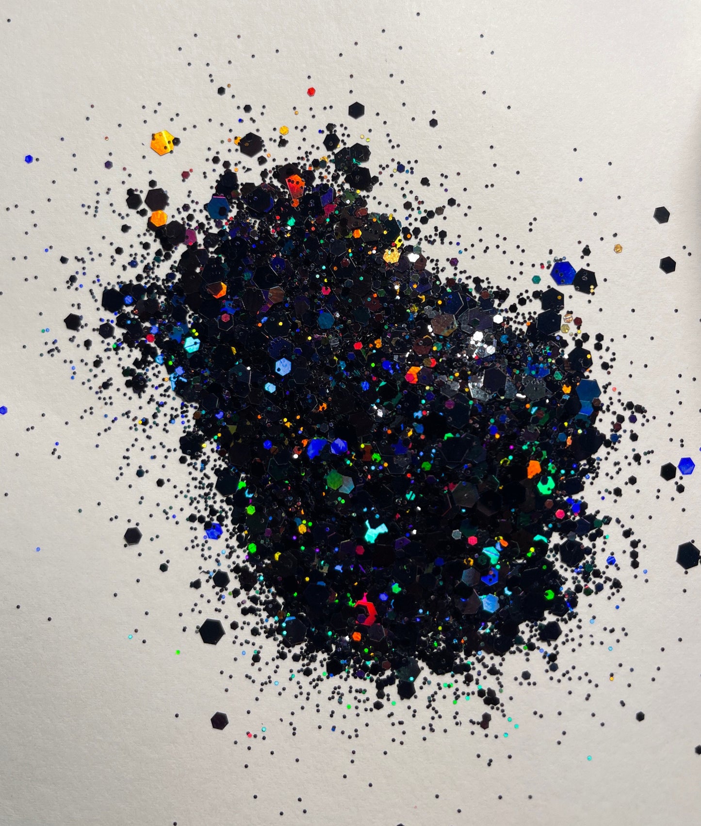 Chunky High Flash Black multi use Glitter in a 1.5 oz square shaker or 1 oz resealable bag/DIY projects/epoxy/add sparkle