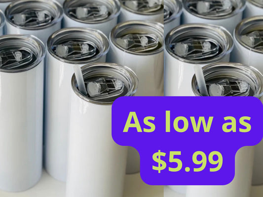 Hot! Bulk 20oz blank tumblers/sublimation ready
